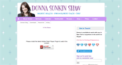 Desktop Screenshot of donnasonkinshaw.com