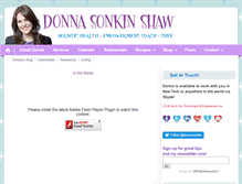 Tablet Screenshot of donnasonkinshaw.com